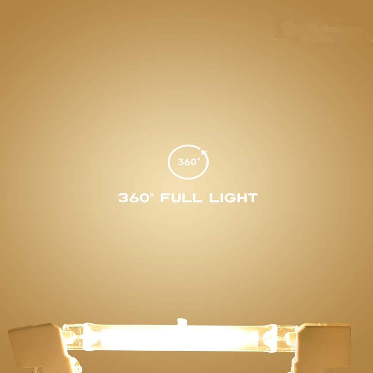 R7s COB Light Bulb 15W 118mm Dimmable Double Ended LED Bulbs 120V J Type T3 R7s Base Floodlight 150W Halogen Bulb