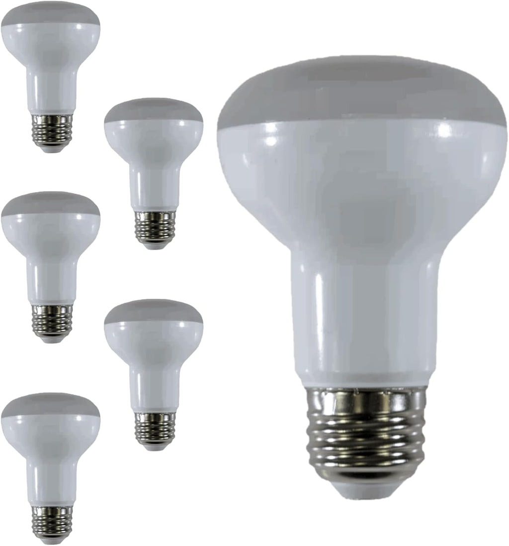 LED R20 Recessed Can Light Bulbs 7.5W 525 Lumen 3000K Soft White E26 Medium Base Dimmable 110° Beam Angle Pack of 6