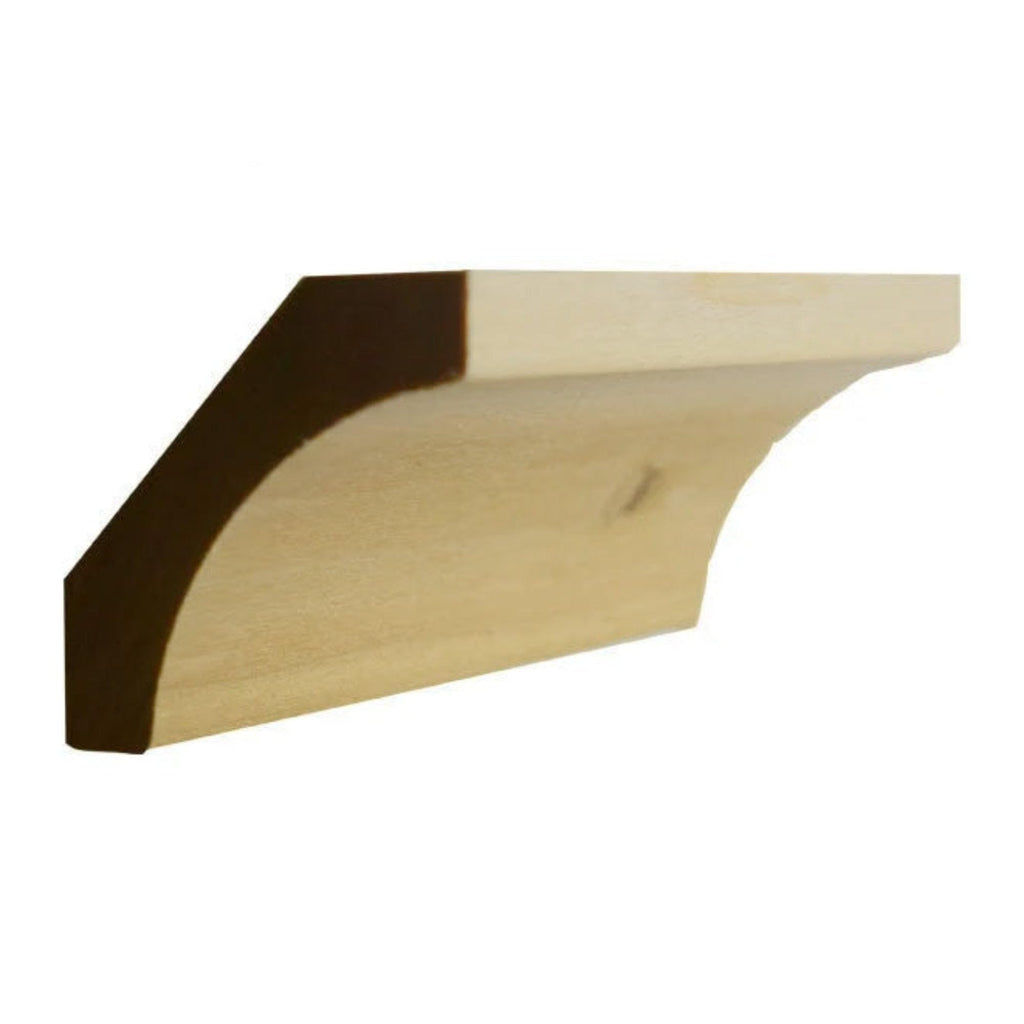 Cove Crown 3/4" x 2-5/8" Unfinished 1-7/8" High x 1-3/4" Deep, Poplar, 94"