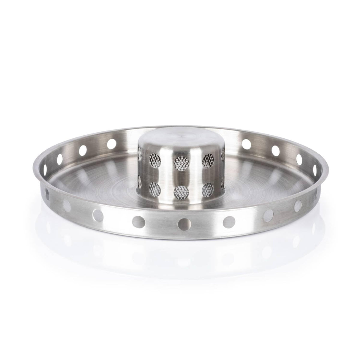 Petromax Tyropit Fire Bowl, Even Heat Low-Smoke Low-Soot Stainless Steel Fire Pit for Campfires, 22.4 inch Diameter