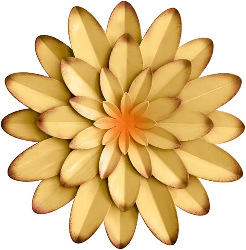 Metal Flowers Wall Decor Indoor Outdoor Metal Wall Art for Farmhouse Home Living Room Bedroom Bathroom Garden Decor