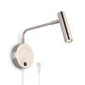 Wall Mounted Lamp, Sconce Light with Plug in Cords Wall Reading Light with Switch Bedroom Warm White
