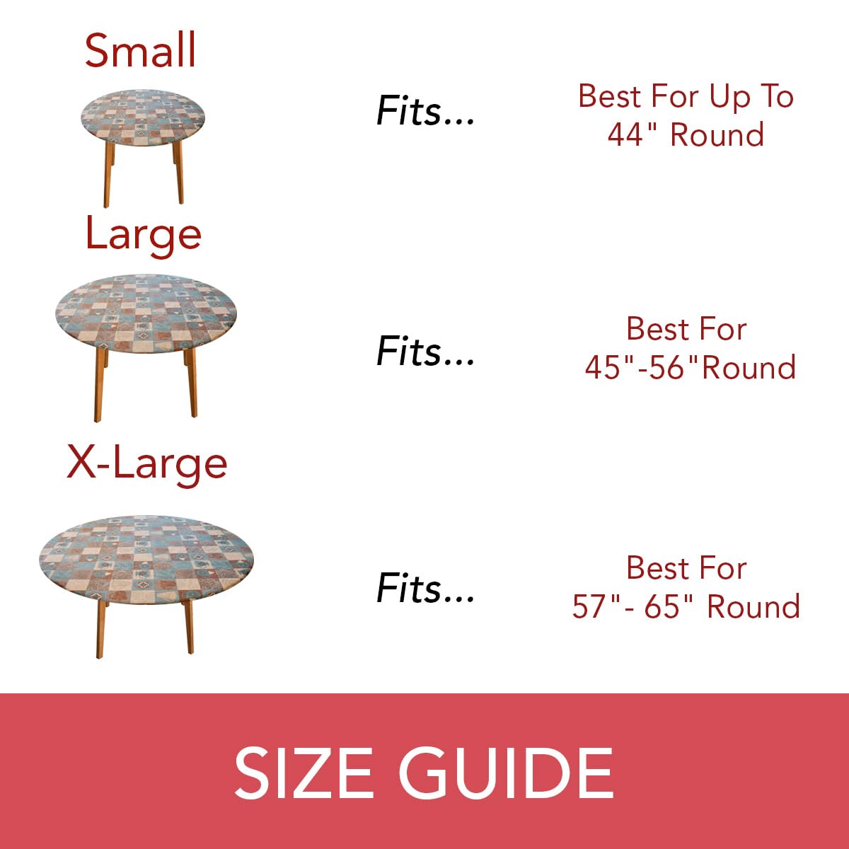 Round Tablecloth, Flannel Backed, Global Coffee Pattern
