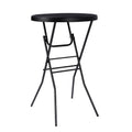 Cocktail Table 28in Bar Height Folding High Top Table Black
