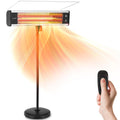 Infrared Patio Heater 1500W Electric Heater Indoor/Outdoor Use, Portable Stand with Remote Control, IP65 Approved