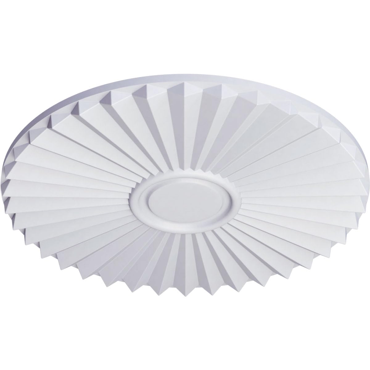 19 3/4"OD x 1 3/8"P Shakuras Ceiling Medallion (For Canopies up To 5"), White