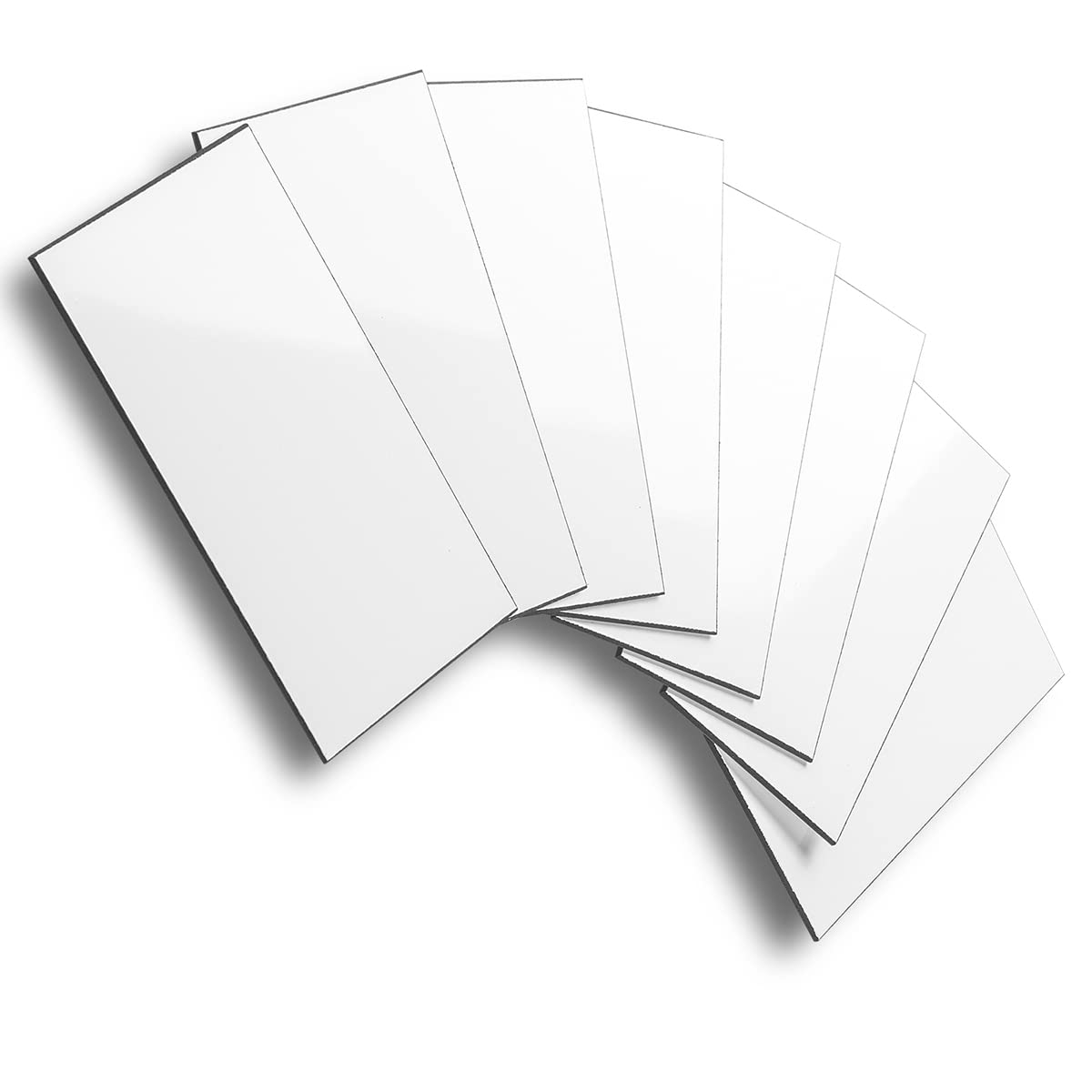 100-Piece Polished White Thick PVC Peel and Stick Backsplash, 3" x 6" Waterproof Subway Tile Peel and Stick Wall Tiles