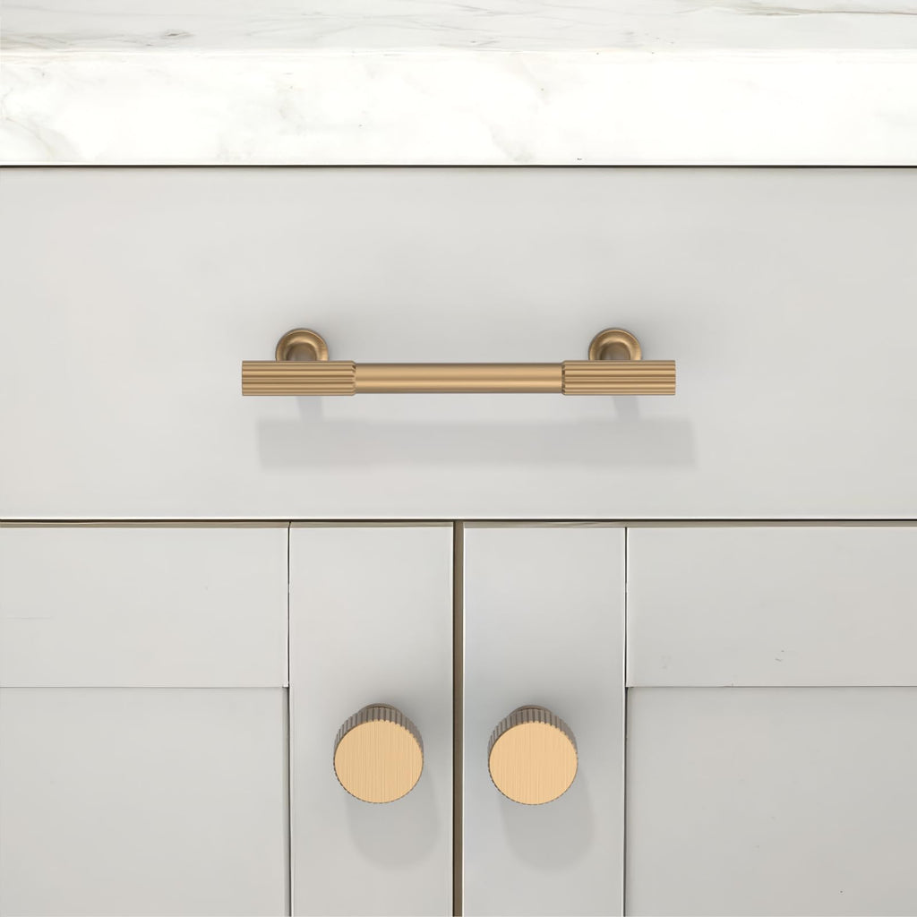 10 Pack Champagne Bronze Cabinet Pulls 3.75 Inch(96mm) Kitchen Cabinet Handles Solid Zinc Alloy Cabinet Hardware