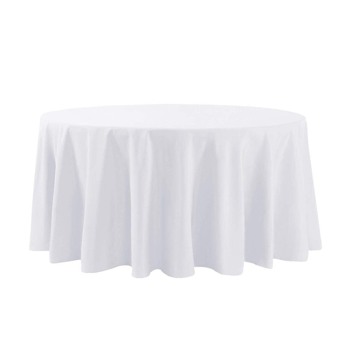 120 inch Round Tablecloth Washable Polyester Table Cloth Decorative Table Cover for Wedding Party Dining Banquet (120