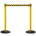 2-Pack Retractable Belt Stanchion Barriers, 11 Ft