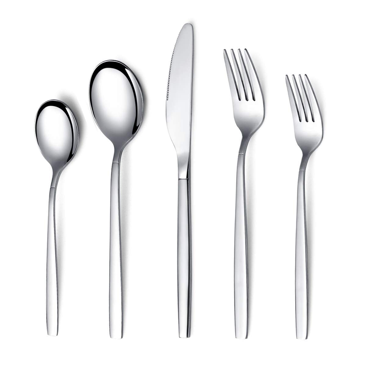 Flatware Set 40 Pieces, Stainless Steel Flatware Set, Silverware Set Service For 8