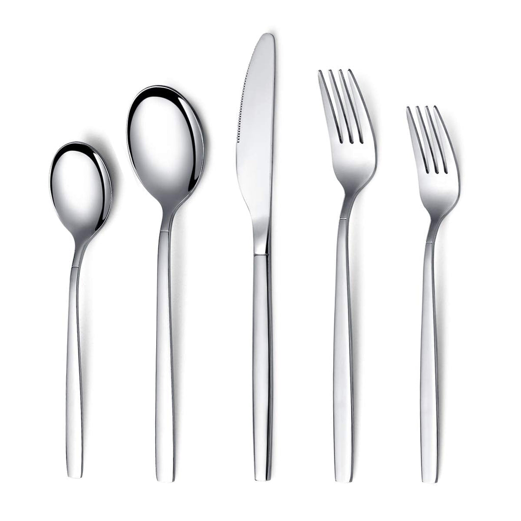 Flatware Set 20 Pieces, Stainless Steel Flatware Set, Silverware Set Service For 4
