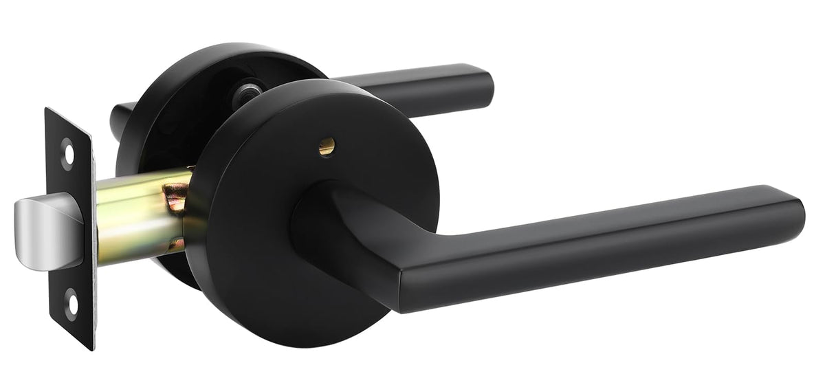 Matte Black Door Handles Interior Privacy Door Handle 1 Pack