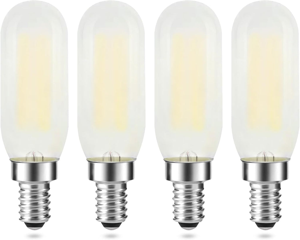 Frosted E12 LED Bulb Dimmable, T6/T25 Candelabra LED Light Bulbs 25W Equivalent, 4000K Neutral White, Tubular