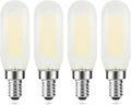 Frosted E12 LED Bulb Dimmable, T6/T25 Candelabra LED Light Bulbs 25W Equivalent, 4000K Neutral White, Tubular