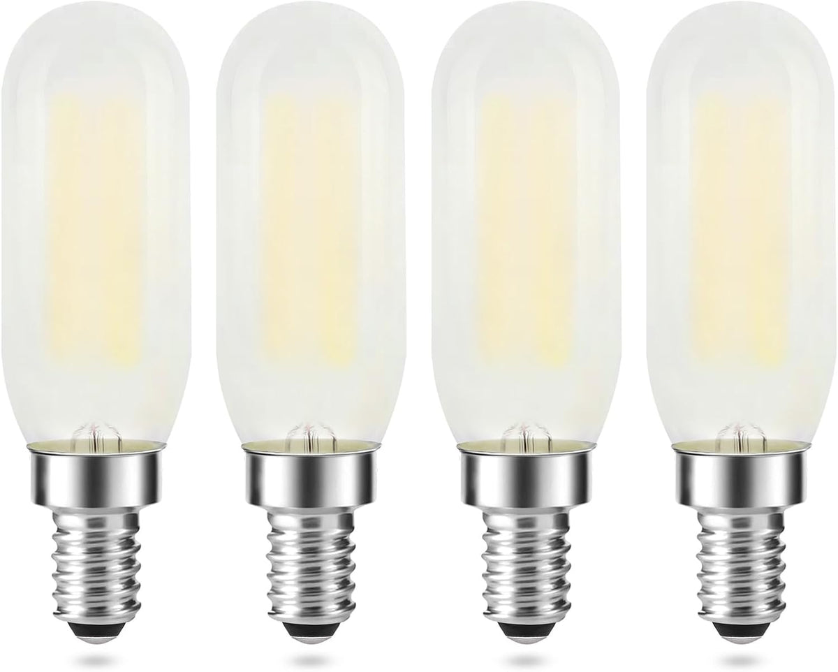 Frosted E12 LED Bulb Dimmable, T6/T25 Candelabra LED Light Bulbs 25W Equivalent, 4000K Neutral White, Tubular