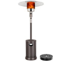 50, 000 BTU Patio Heater with Sand Box, Table Design, Double-Layer Stainless Steel Burner, Wheels, Tip-over Protection