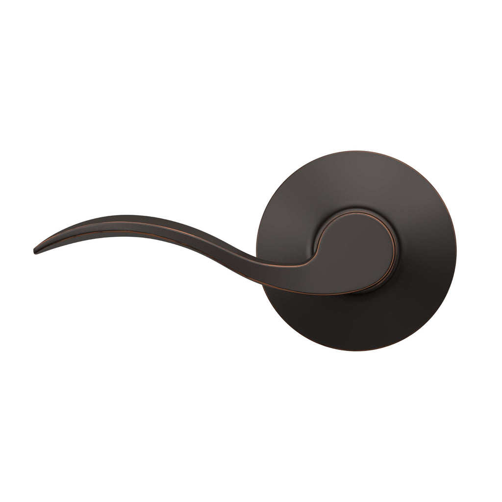 Accent Hall/Closet Passage Door Handle, Reversible, Aged Bronze