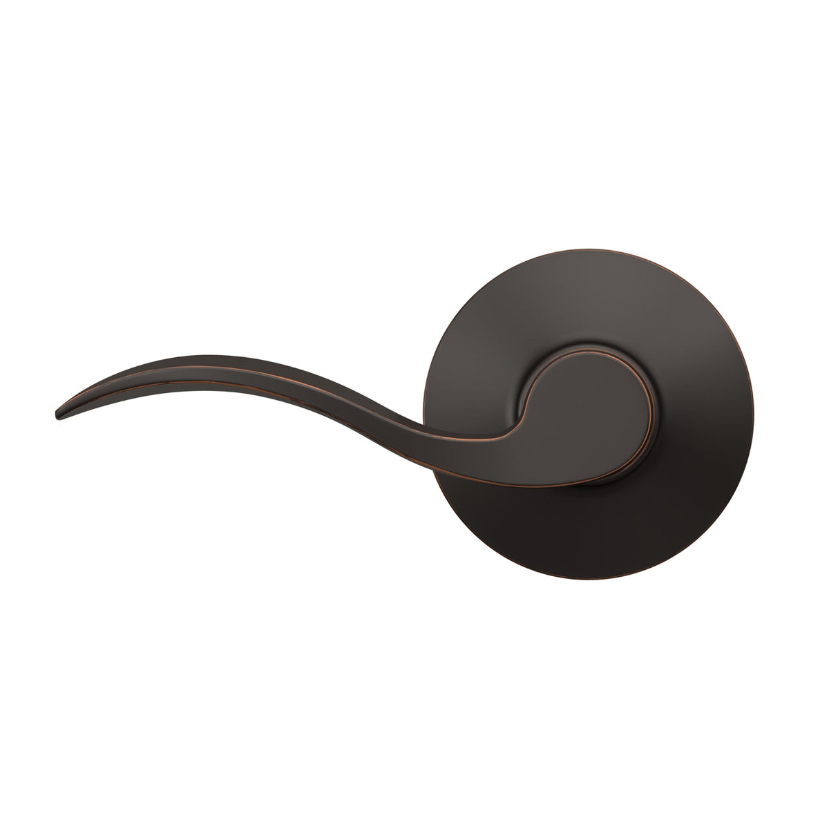 Accent Hall/Closet Passage Door Handle, Reversible, Aged Bronze