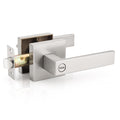 1 Pack Square Door Lever Privacy Door Lock Handleset Keyless Lockset Door Knobs Storage Room Bathroom Set