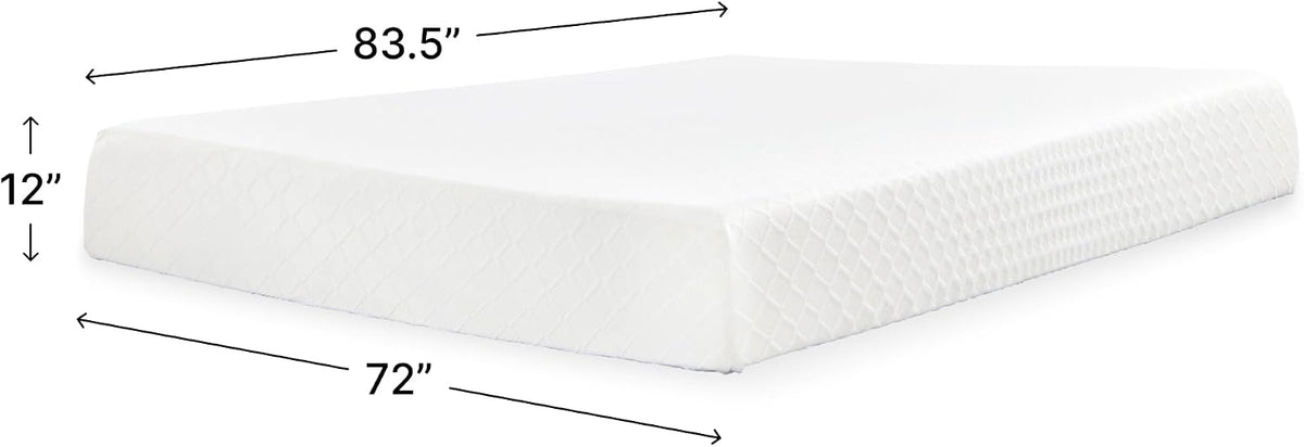 Memory Foam Mattress in a Box, California King | Stretch knit cover, High-density foam, Medium Firm comfort, Low