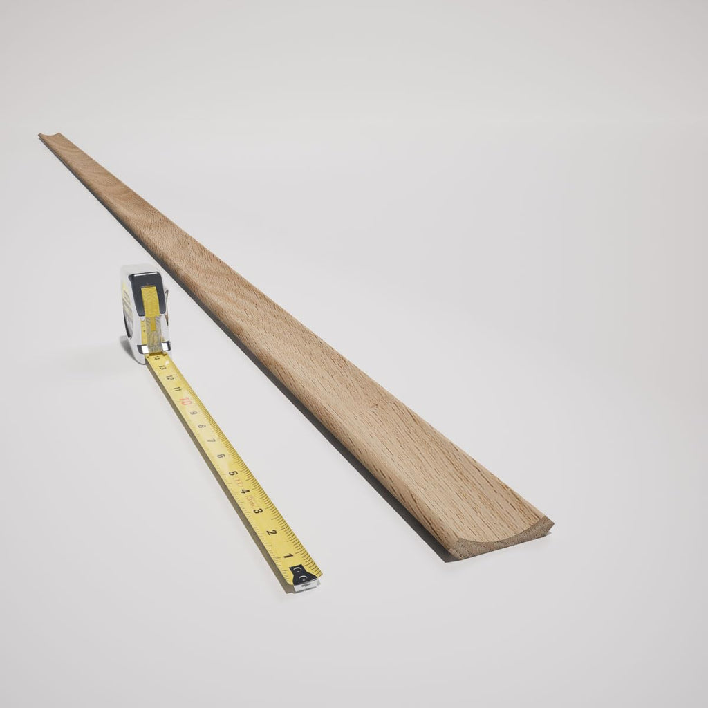 Crown Moulding, Solid Hardwood, 1 13/16"H x 2 1/16"P x 2 3/4"F x 96"L, Stain Grade White Oak