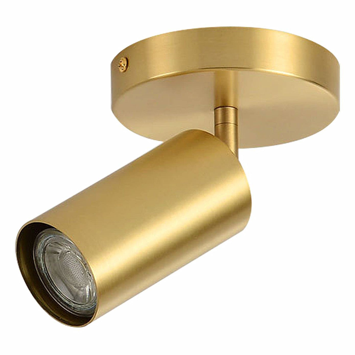 Modern LED Track Lighting Kit Brushed Gold Spotlight Fixtures Ceiling Mount Indoor Matte Brass Ceiling Spot