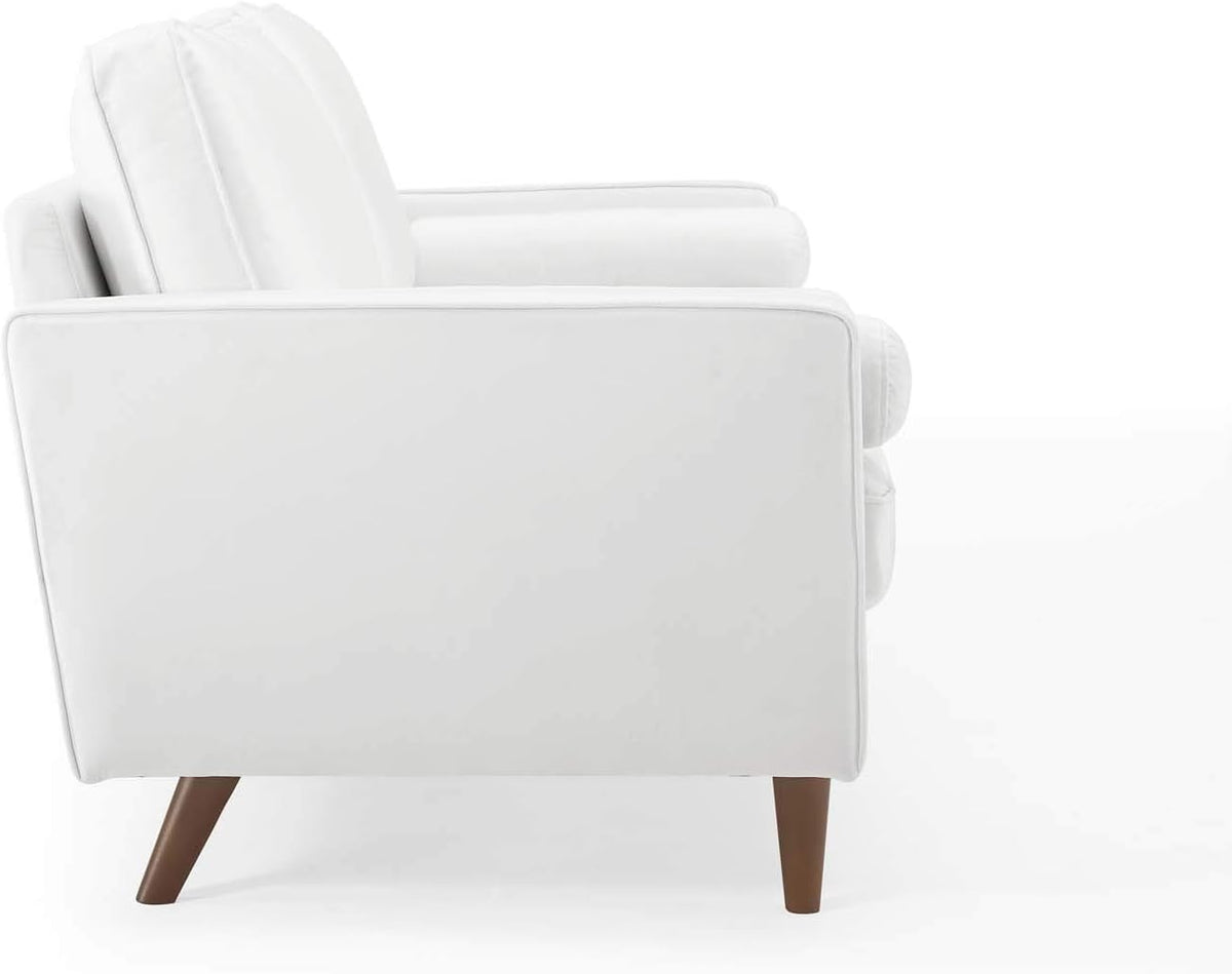 EEI-3764-WHI Valour Performance Velvet Sofa, White