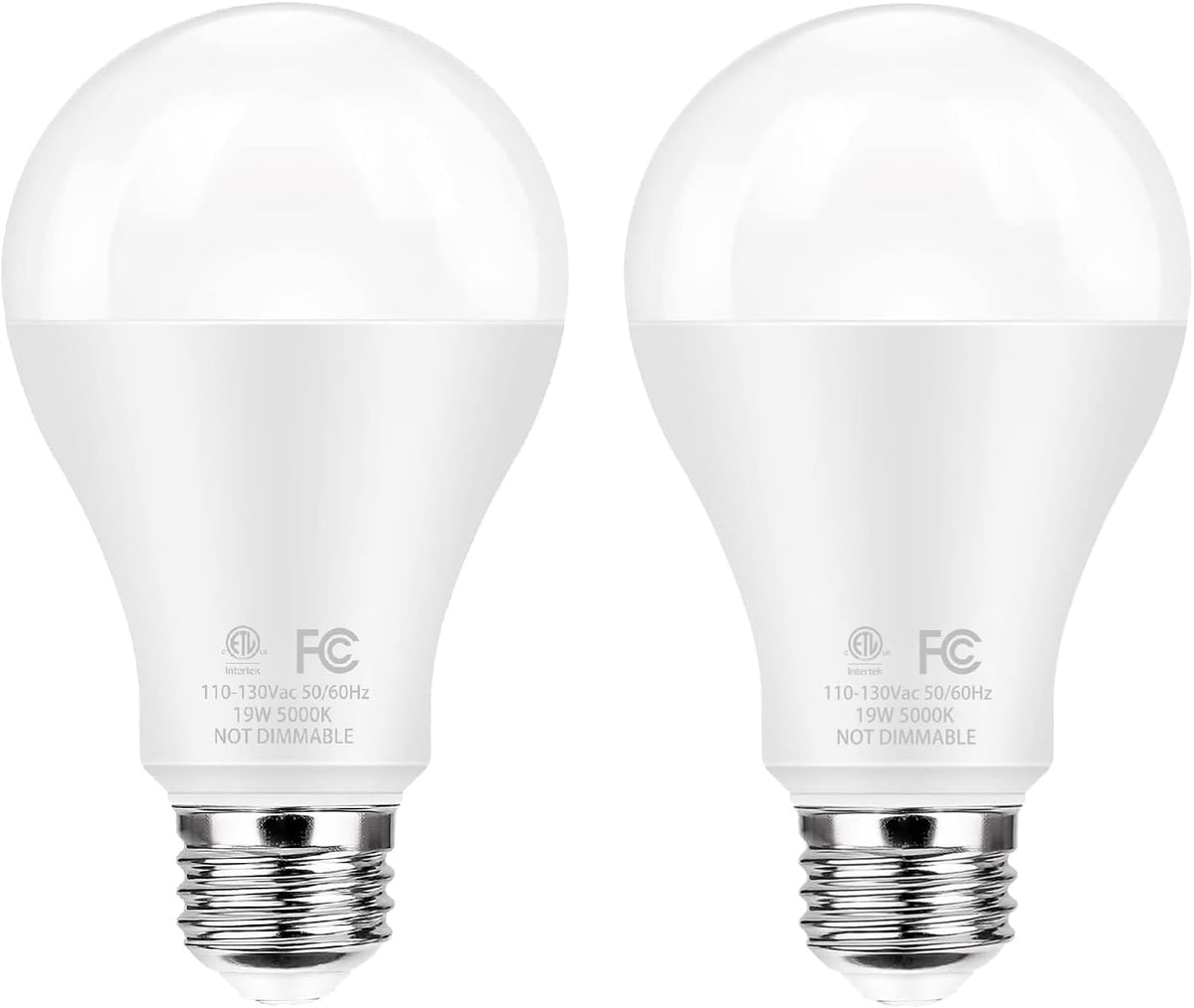 Super Bright LED Light Bulbs, 150 Watt Equivalent, 5000K Daylight White, 2600 High Lumen, E26 Base, Non-Dimmable, A21