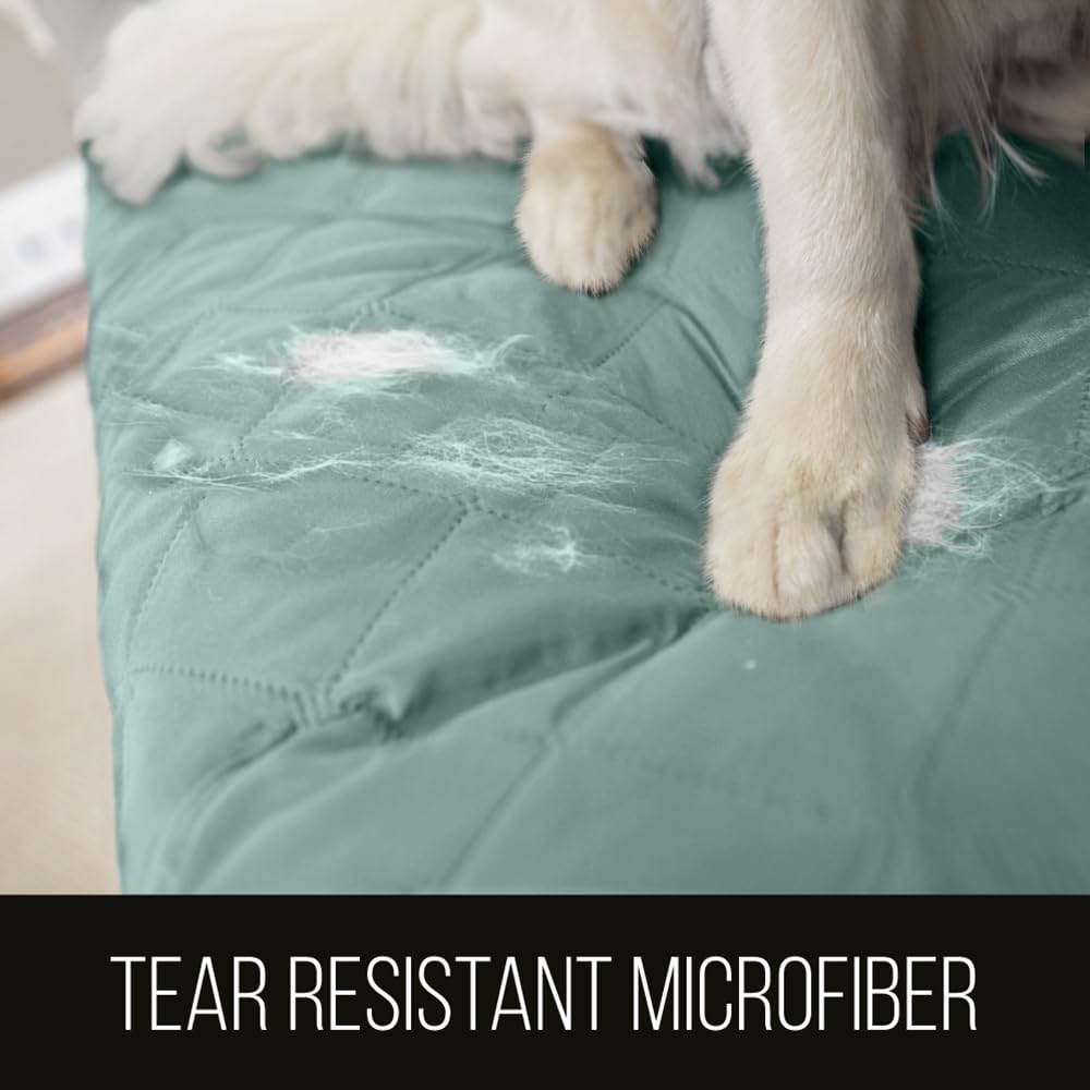 Couch Covers for Sofa with Strap, XXL, Seafoam Cream