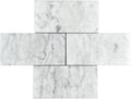 Classic Carrara Glossy 3x6 Marble Subway Wall Tile Shower Walls Kitchen Backsplash Durable Case Coverage 9.68 Sq Ft