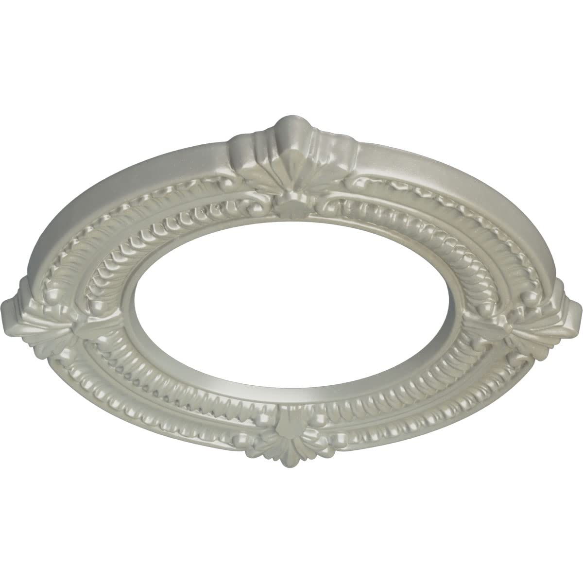 11 1/8"OD x 6 1/8"ID x 5/8"P Benson Ceiling Medallion, Flash Copper
