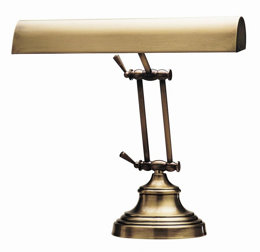 Advent Piano/Desk Lamp, 14", Antique Brass
