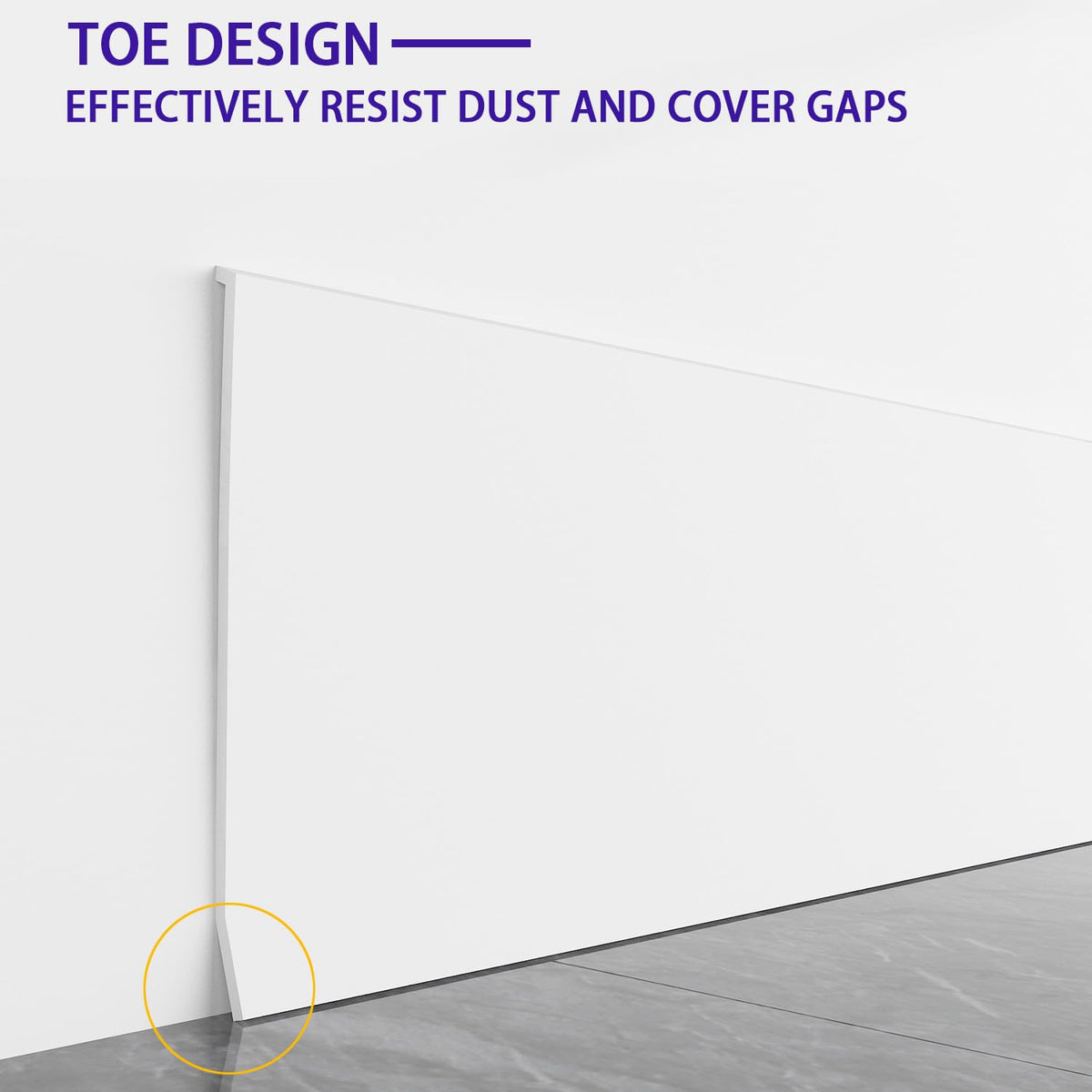 Vinyl Wall Base Baseboard Molding Trim 4" Flexible Self Adhesive Rubber Wall Base Moulding Trim Peel and Stick