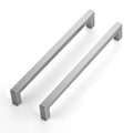 Brushed Nickel Square Cabinet Handles & Pulls,8-4/5 Inch,12 Pack