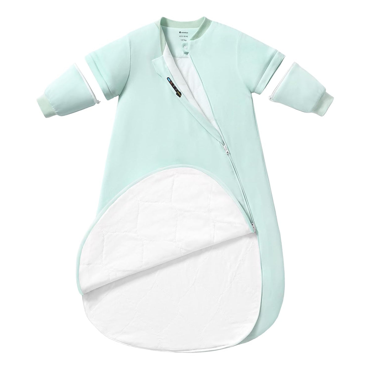 Rayon Made from Bamboo Sleep Sack, Detachable Sleeves - Adjustable Warmth to Prevent Overheating, 1.0 TOG