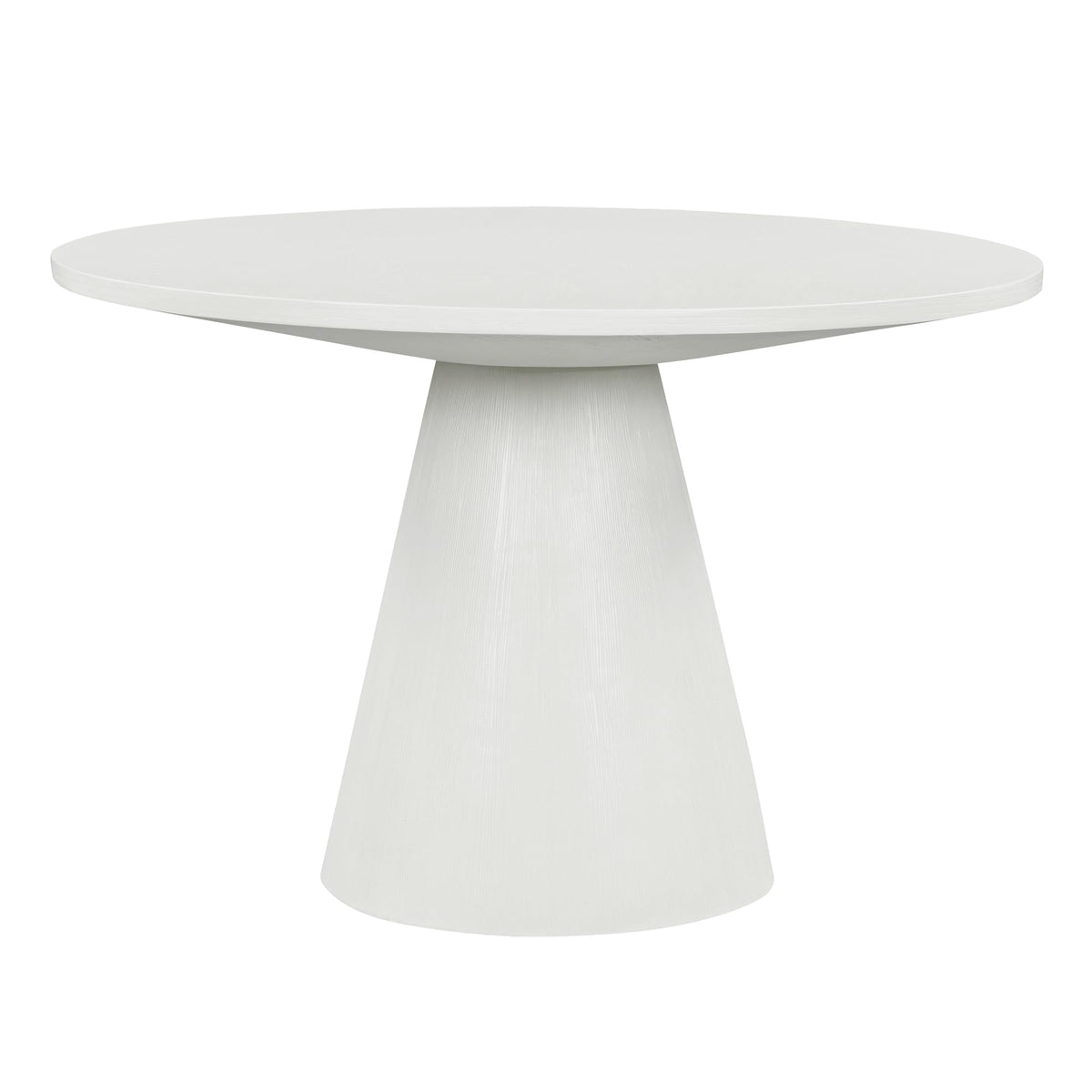 Inspired Saarinen Style 46.5" Modern Round Dining Table for 4-6, Wooden French Country Round Kitchen Table with Pedestal Base, Mid Century
