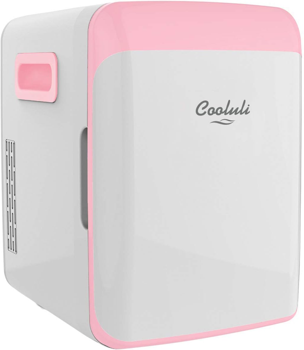 10L Mini Fridge for Bedroom - Car, Office Desk & College Dorm Room - 12V Portable Cooler & Warmer for Food, Drinks