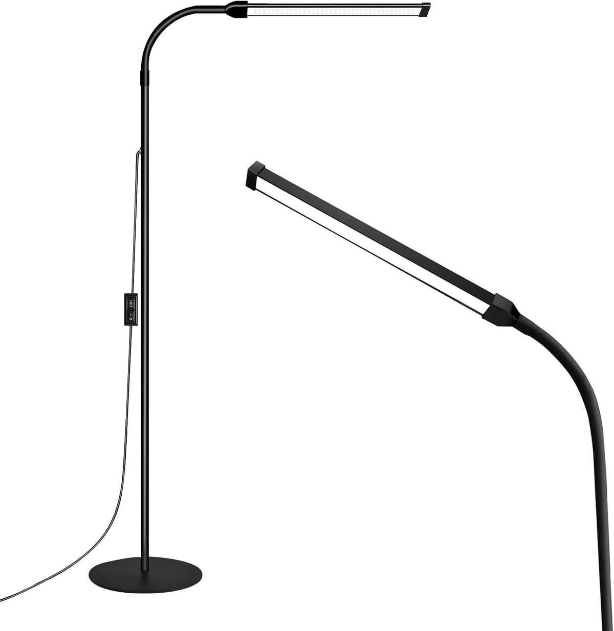 18W Tattoo Lamp 3000K-6000K Colors and Dimmable, Lash Light Makeup Light with USB Port 112 Bulls Led Floor Lamp