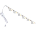 Plug in Track Lighting with Power Cord, 6-Light LED Track Lighting Kit with Track Rail, Modern Kitchen GU10 Track