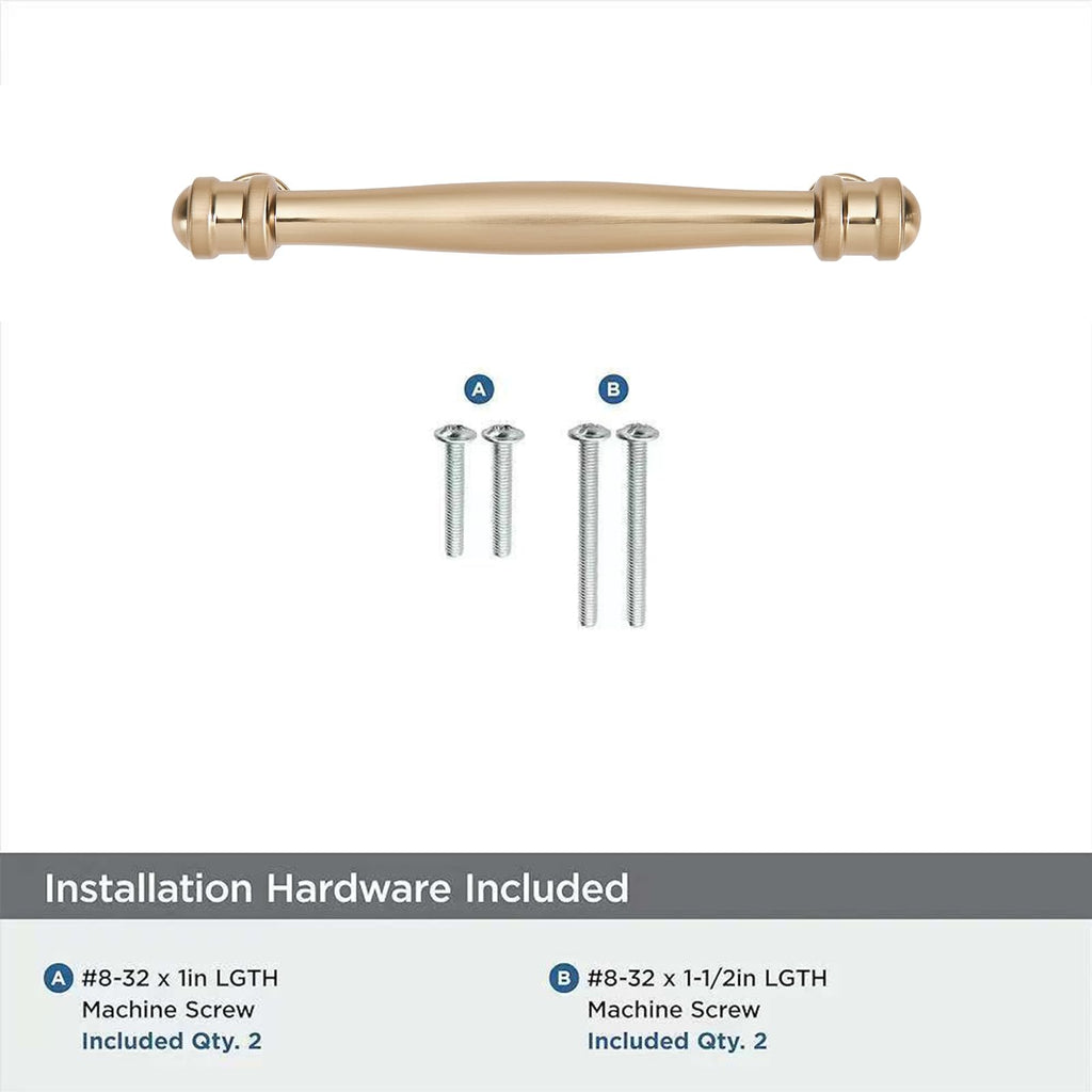 10 Pack 3inch(76mm) Hole Center Champagne Bronze Cabinet pulls Honey Bronze Solid Heavy-Duty Tradition Kitchen