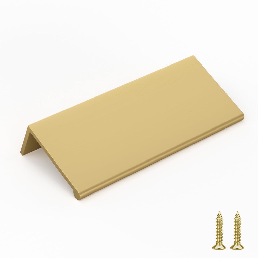 10 Pack 2-1/2in Finger Edge Pulls for Gold Drawer Pulls