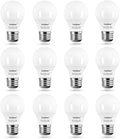 A15 LED Light Bulbs, 60W Equivalent, E26 Base, 5000K Daylight White, 7W 600 Lumens 120V, Ceiling Fan Light Bulbs