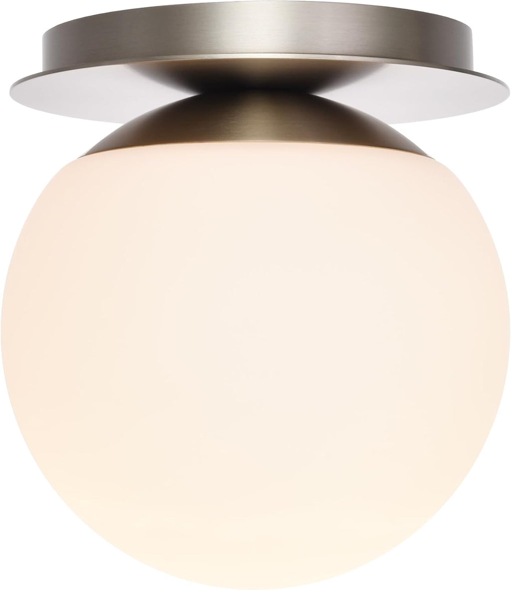 Bathroom Vanity Light Fixtures, Modern 4 Lights Globe Wall Sconce Lighting Brushed Nickel, Porch Wall Mount Light