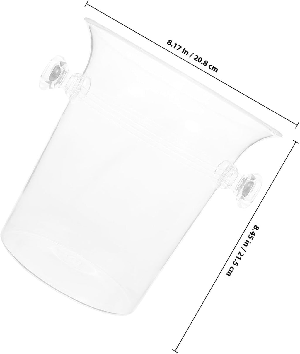 Acrylic Ice Bucket with Handle for Bar and Pub Service
