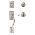 Addison Single Cylinder Handleset and Right Hand Accent Lever, Satin Nickel (F60 ADD 619 Acc RH)
