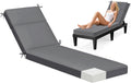 Waterproof Chaise Lounge Cushions, 72x21x3 Inch Outdoor Lounge Chair Cushion High-Density Foam Fade Resistant Patio