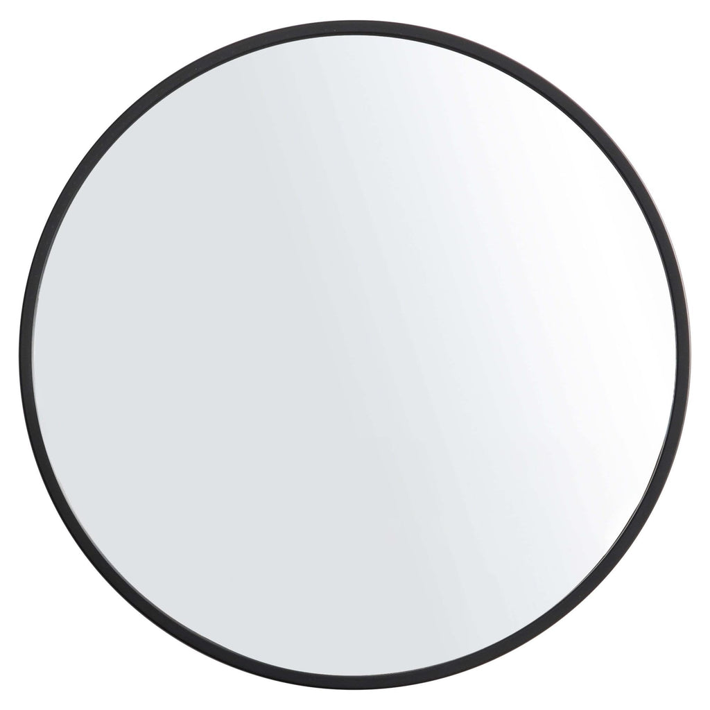 3‐Pack 10" Black Round Wall Mirror Set