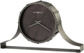 Seeley Mantel Clock - Antique Tabletop Clock with Quartz Movement, Bent Iron Frame, Industrial Style