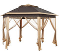 13x13 Pop up Gazebo, Hexagonal Outdoor Canopy Shelter